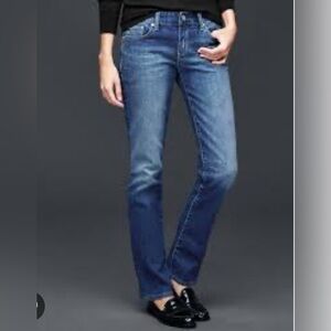 Gap 1989 Mid Rise Jeans Denim Real Straight Size 6